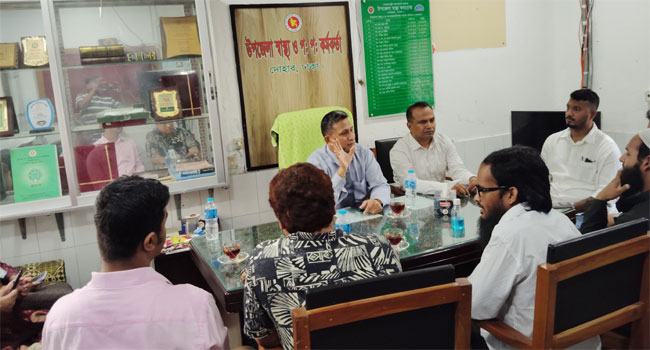 বৈষম্যবিরোধী ছাত্র আন্দোলনের সাথে সিভিল সার্জনের মতবিনিময়