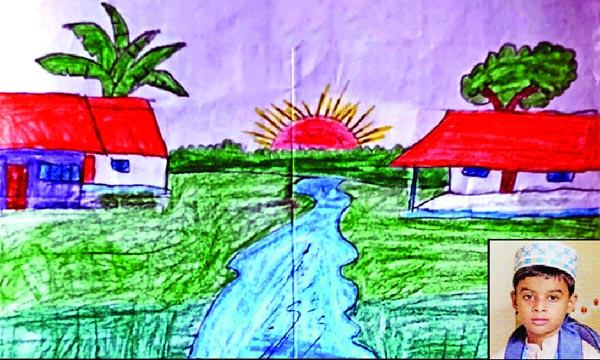 গ্রামের দৃশ্য