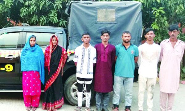 সিলেটে ঢাকার বুনিয়া সোহেল বাহিনীর ১৪ সদস্য গ্রেফতার