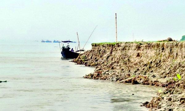 পদ্মায় আবারো বালু উত্তোলন