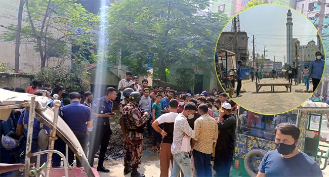 ফতুল্লায় শ্রমিকদের সড়ক অবরোধ, গার্মেন্টস ভাঙচুর