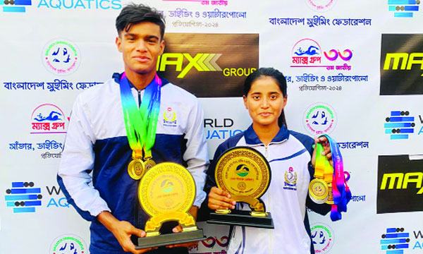 শেষ রেকর্ডটি গড়েই সেরা সাঁতারু