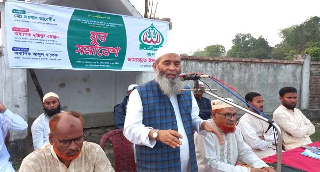 সন্ত্রাস ও দুর্নীতি বন্ধে দেশে কোরআনের আইন চালুর বিকল্প নেই : মুজিবুর