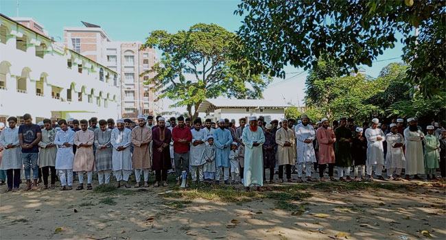 রাঙামাটিতে আন্দোলনের সর্বশেষ শহীদ আব্দুল্লাহর গায়েবানা জানাজা অনুষ্ঠিত