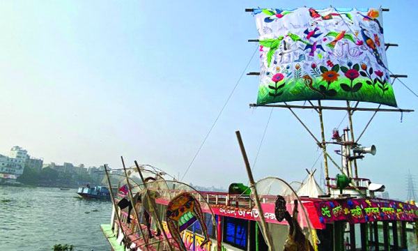 শিল্পকর্মে উঠে এলো বুড়িগঙ্গা পাড়ের জীবন