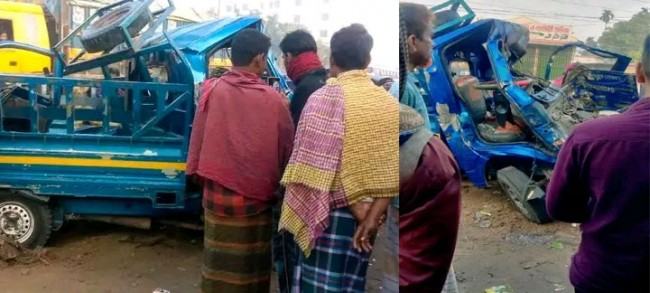মধুপুরে বাস-পিকআপের মুখোমুখি সংঘর্ষ, নিহত ৪