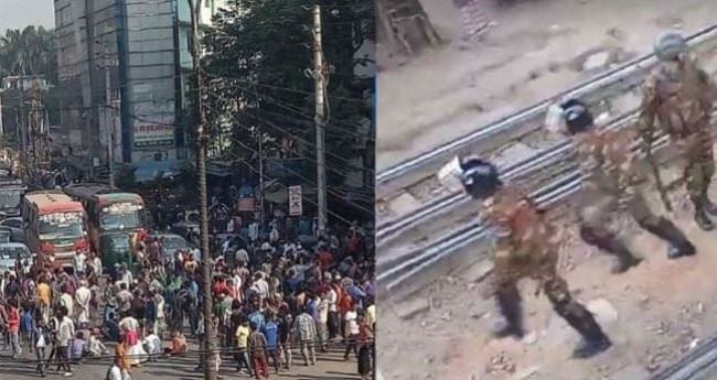 মিরপুর-মহাখালীতে অটোরিকশার চালকদের সেনাবাহিনীর ধাওয়া
