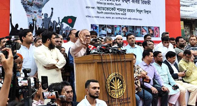 উপদেষ্টাদের যাচ্ছেতাই কর্মকাণ্ড মেনে নেয়া হবে না : রিজভী