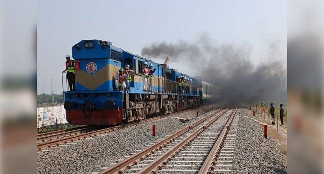 যমুনা রেল সেতু উদ্বোধন জানুয়ারিতে, ট্রায়াল ট্রেনের যাত্রা শুরু