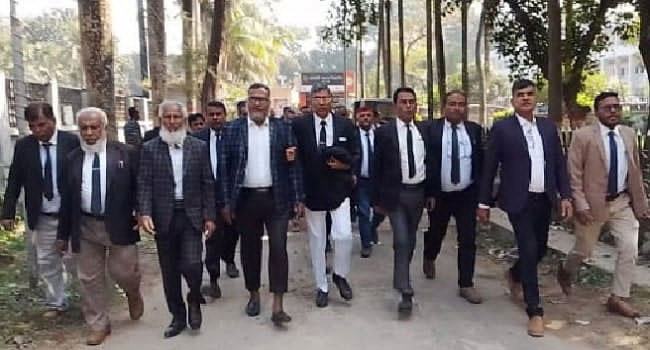 আইনজীবী হত্যার প্রতিবাদে ঝিনাইদহে বিক্ষোভ সমাবেশ