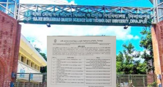 হাবিপ্রবিতে বিভিন্ন মেয়াদে ৯ শিক্ষার্থীকে হল থেকে বহিষ্কার