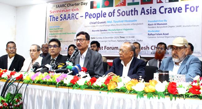 শান্তিপূর্ণ দক্ষিণ এশিয়া গড়তে একসাথে কাজ করতে হবে : পররাষ্ট্র উপদেষ্টা
