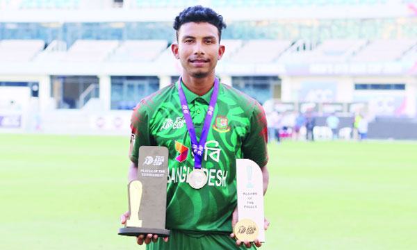 ম্যাচ ও সিরিজ সেরা ইমন
