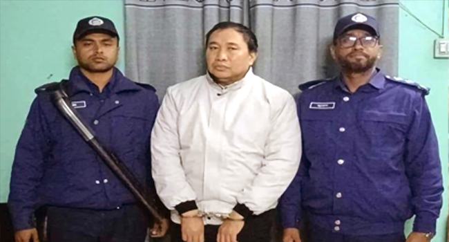 খাগড়াছড়ি জেলা আওয়ামী লীগ নেতা আশুতোষ চাকমা গ্রেফতার