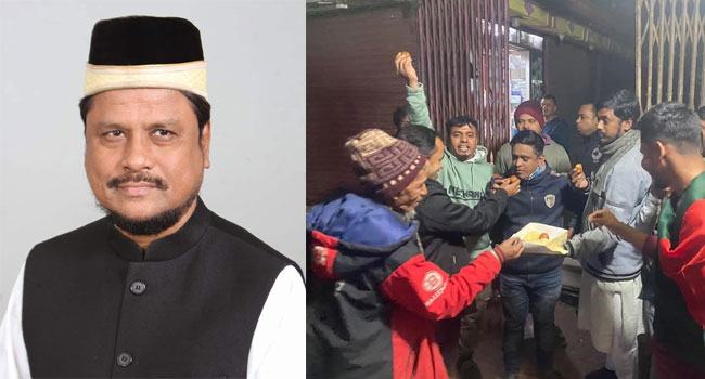 নদভীর গ্রেফতারে সাতকানিয়া-লোহাগাড়ায় মিষ্টি বিতরণ