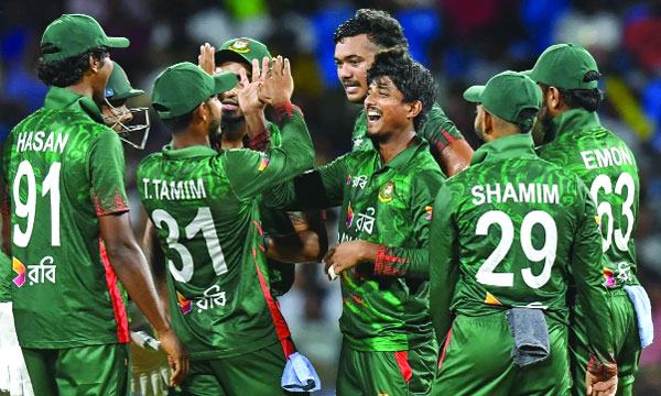 ওয়েস্ট ইন্ডিজে শেষ ওভারে জয় বাংলাদেশের