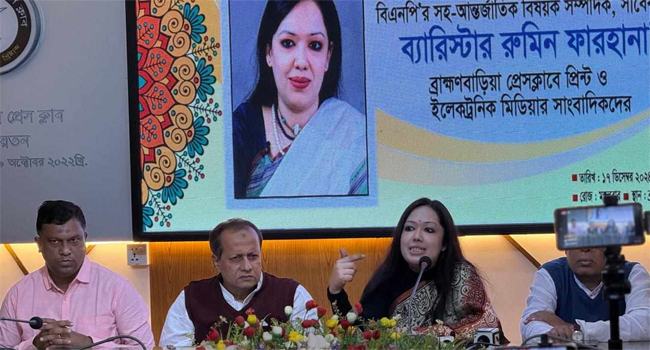 অর্থনৈতিক স্থবিরতা কাটাতে নির্বাচিত সরকারের বিকল্প নেই : রুমিন ফারহানা