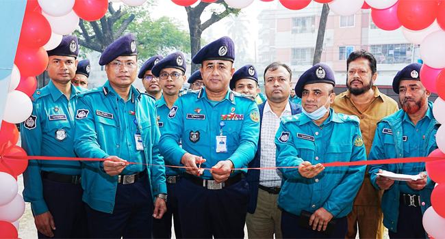 রাজশাহীতে রাজপাড়া থানার নতুন ভবন উদ্বোধন