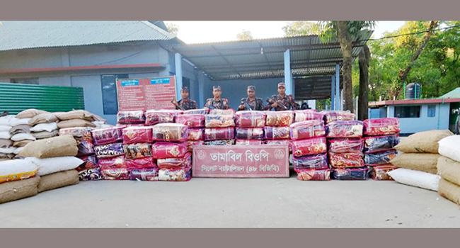 সিলেটে ২ দিনে সাড়ে ৩ কোটি টাকার চোরাইপণ্য জব্দ