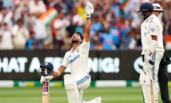 নিতিশের শতকে ফলোঅন এড়াল ভারত