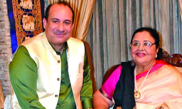 শবনমের সঙ্গে রাহাত ফতেহ আলী খানের সম্মান ও শ্রদ্ধার মুহূর্ত
