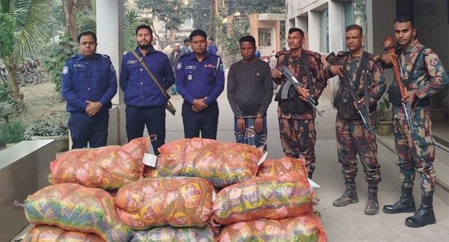 ফুলবাড়িতে ভারতীয় জিরা ও গরুসহ আটক ২