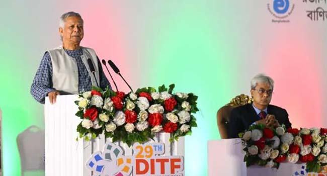 আন্তর্জাতিক বাণিজ্যমেলা উদ্যোক্তা হওয়ার সুযোগ তৈরি করেছে : প্রধান উপদেষ্টা