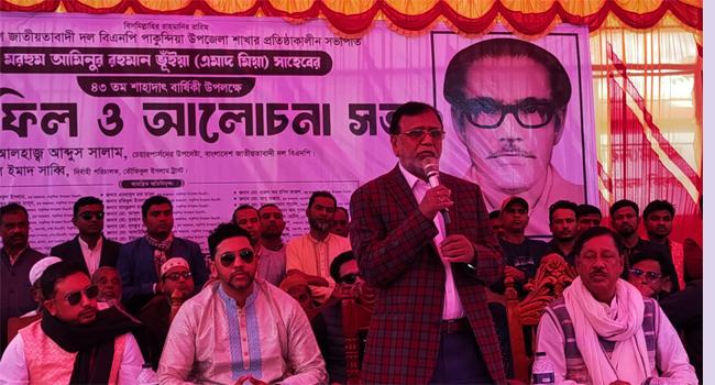 নির্বাচন যখনই হবে তখনই বিএনপি ক্ষমতায় আসবে : আব্দুস সালাম