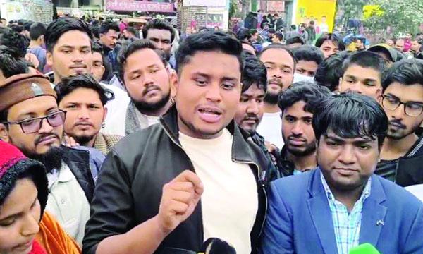 ১৫ জানুয়ারির মধ্যে জুলাই বিপ্লবের ঘোষণাপত্র দিতে হবে : 	হাসনাত আবদুল্লাহ