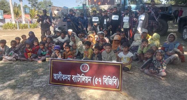 বাংলাদেশে অনুপ্রবেশকারী ৫৮ রোহিঙ্গা আটক