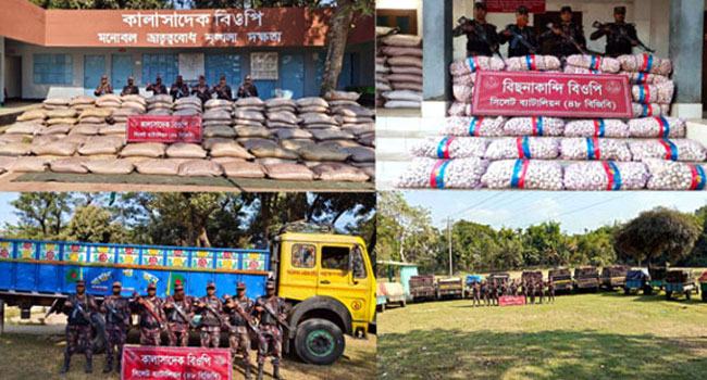 সিলেটে পৌনে তিন কোটি টাকার চোরাই পণ্য জব্দ