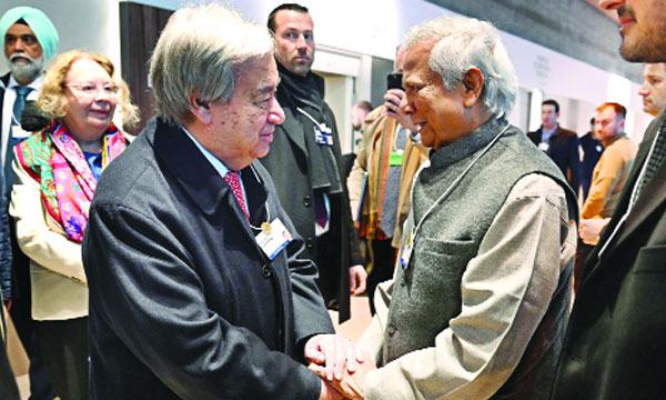 দাভোসে বিশ্ব নেতৃবৃন্দের সাথে প্রধান উপদেষ্টার বৈঠক