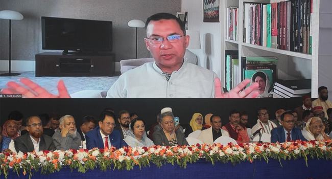 নির্বাচন নিয়ে বিতর্ক পলাতক ফ্যাসিস্টদের শক্তিশালী করবে : তারেক রহমান