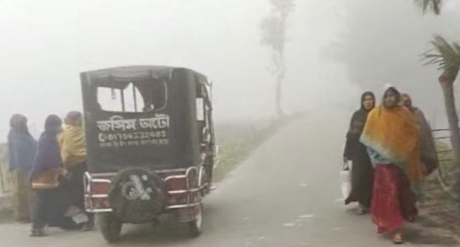 টানা শৈত্যপ্রবাহে থমকে গেছে কুড়িগ্রামের শ্রমজীবীদের জনজীবন