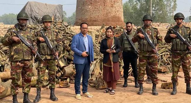 মধুপুরে ৩ ইটভাটাকে ৫ লাখ টাকা জরিমানা