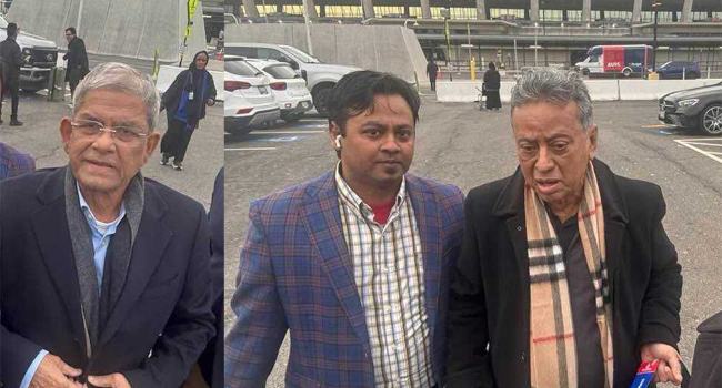 ন্যাশনাল প্রেয়ার ব্রেকফাস্টে যোগ দিতে যুক্তরাষ্ট্রে পৌঁছেছেন ফখরুল-খসরু