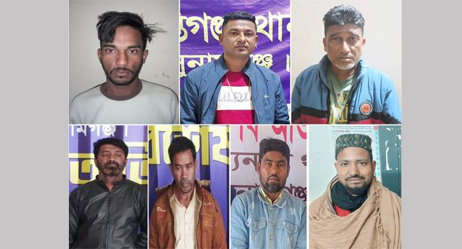 সুনামগঞ্জে অপারেশন ডেভিল হান্টে গ্রেফতার আরো ৭
