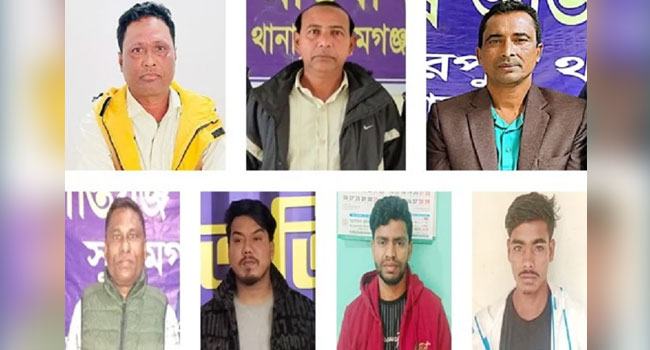অপারেশন ডেভিল হান্ট অভিযানে সুনামগঞ্জে আরো ৭ জন গ্রেফতার