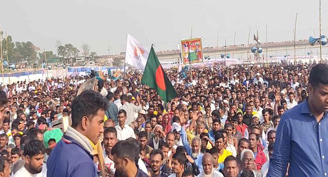 ‘জাগো বাহে, তিস্তা বাঁচাও’ : ৪৮ ঘণ্টার কর্মসূচি চলছে