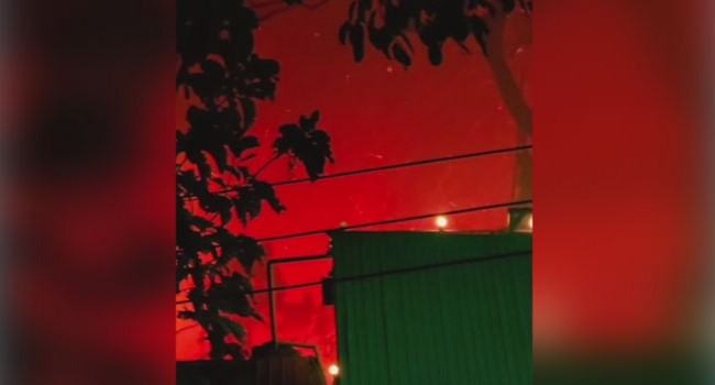 বাঘাইছড়ি সাজেক পর্যটন কেন্দ্রের পাহাড়ে আগুন