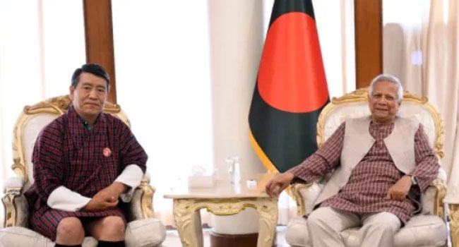 প্রধান উপদেষ্টার সাথে ভুটানের রাষ্ট্রদূতের বিদায়ী সাক্ষাৎ