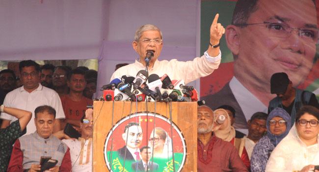 সরকারে থাকার খায়েশ থাকলে পদ ছেড়ে নির্বাচনে আসুন : মির্জা ফখরুল