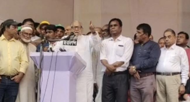 গণতন্ত্র পুনঃপ্রতিষ্ঠার জন্য দ্রুততম সময়ে নির্বাচন দিন : নজরুল ইসলাম খান