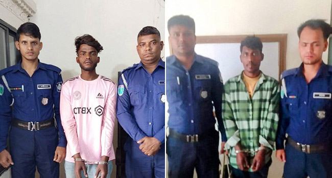কমলগঞ্জে সেন্ডেল ও ভাঙা প্যাডেলের সূত্র ধরে ঘাতকদের আটক করলো পুলিশ