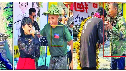 বান্দরবানের ১০ কিমি ভেতরে আরাকান আর্মির ইউনিফর্মে জলকেলি উৎসব