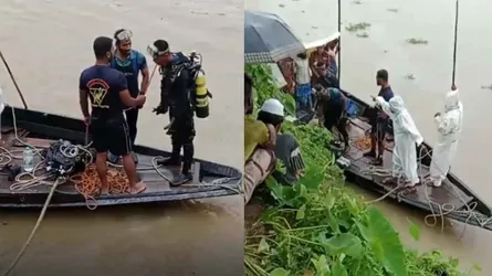 নেত্রকোনায় ধলাই নদীতে ট্রলার ডুবে ২ শ্রমিক নিখোঁজ