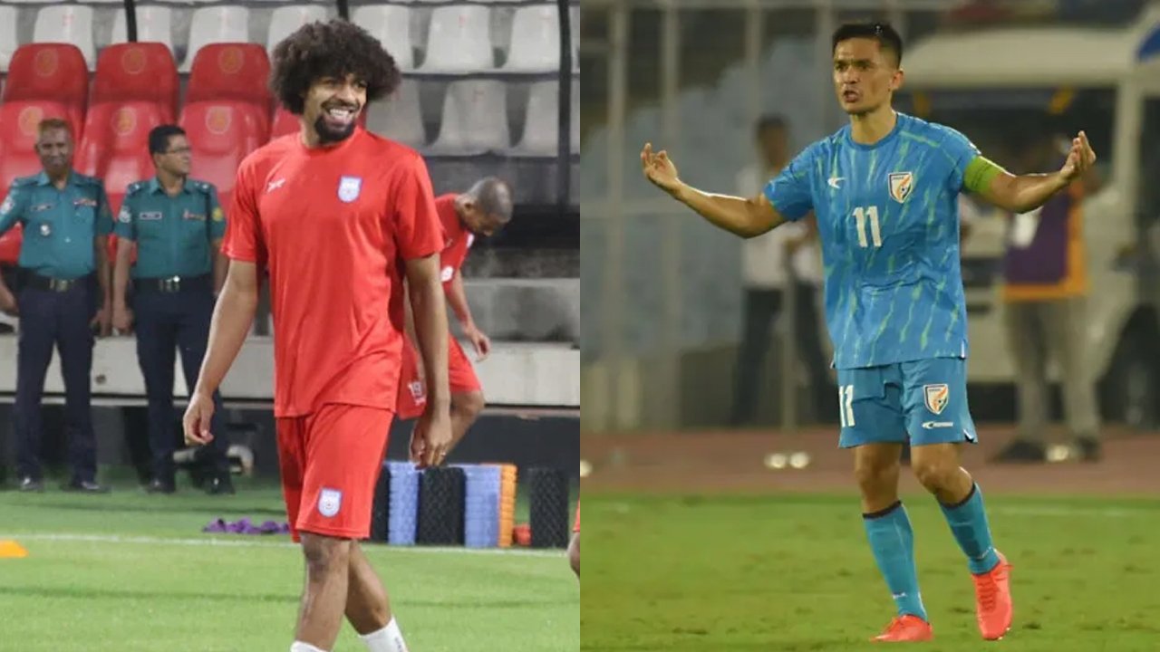 হামজা চৌধুরী ও সুনীল ছেত্রী