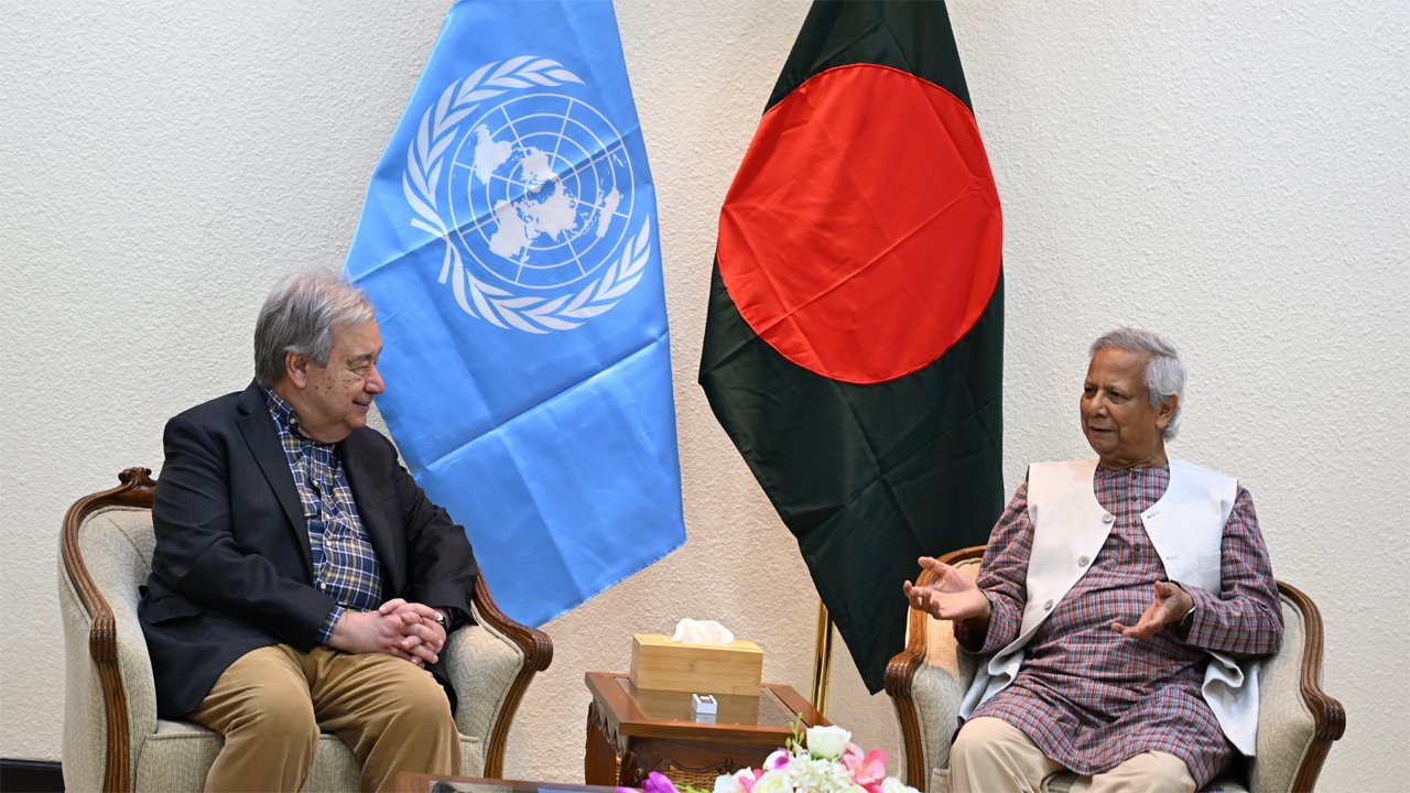 আন্তোনিও গুতেরেস ও অধ্যাপক ড. মুহাম্মদ ইউনূস