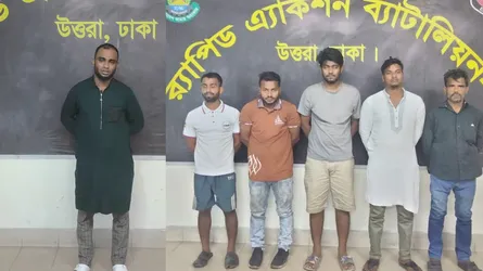 টঙ্গীর ৬ সহযোগীসহ শীর্ষ সন্ত্রাসী সৈকত আটক