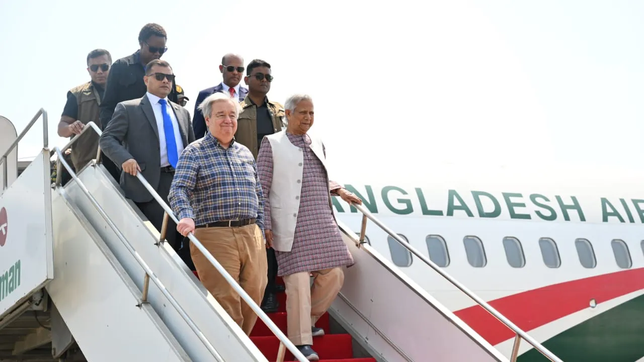 কক্সবাজার রোহিঙ্গা শিবির পরিদর্শনে প্রধান উপদেষ্টা ও জাতিসঙ্ঘ মহাসচিব